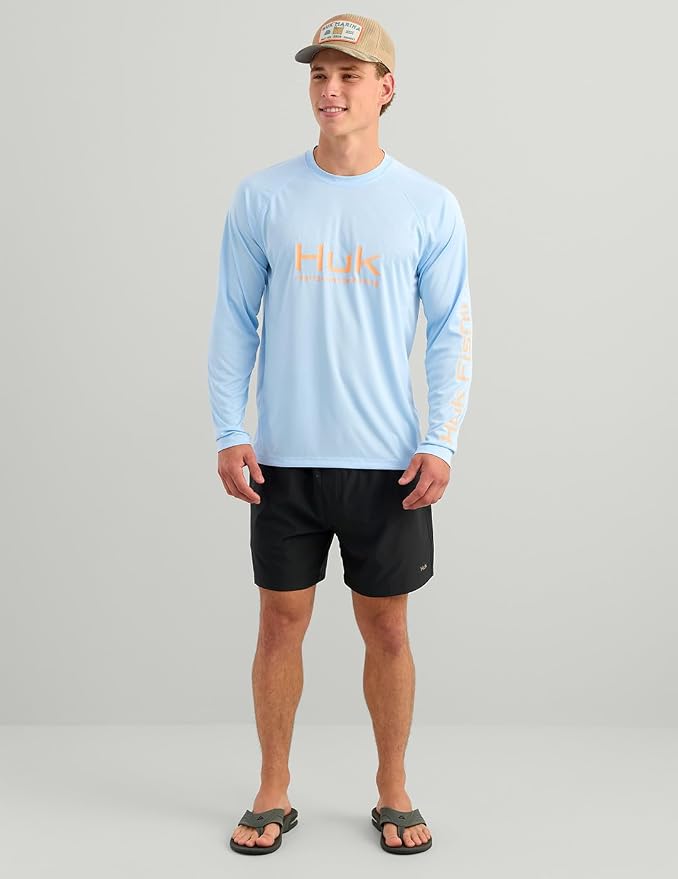 HUK Mens Pursuit Vented Long Sleeve, 30 UPF Fishing Shirt