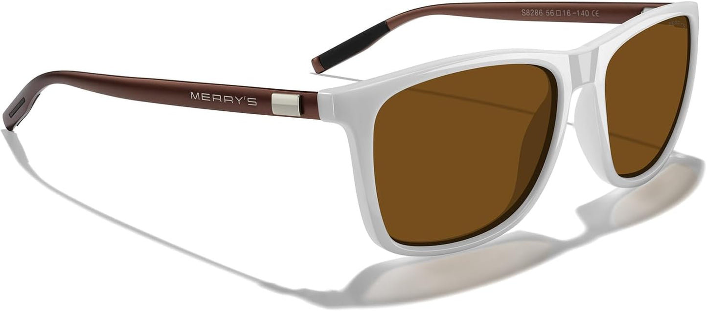 MERRY'S Unisex Polarized Aluminum Sunglasses Vintage Sun Glasses For Men/Women S8286