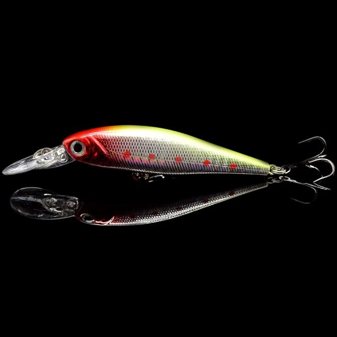 10 Pack Fishing Lures Hard Baits, Minnow Crankbait & Swimbait Lure Kit for Freshwater & Saltwater, Bass, Trout, Walleye, Redfish