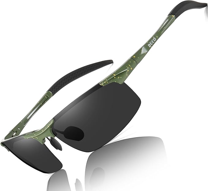 DUCO Mens Sports Polarized Sunglasses UV Protection Sunglasses for Men 8177s