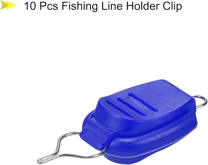 PATIKIL Fishing Line Holders, Baitcasting Reel Fishing Line Holder Clip Buckle Stopper Line Keeper Accessories