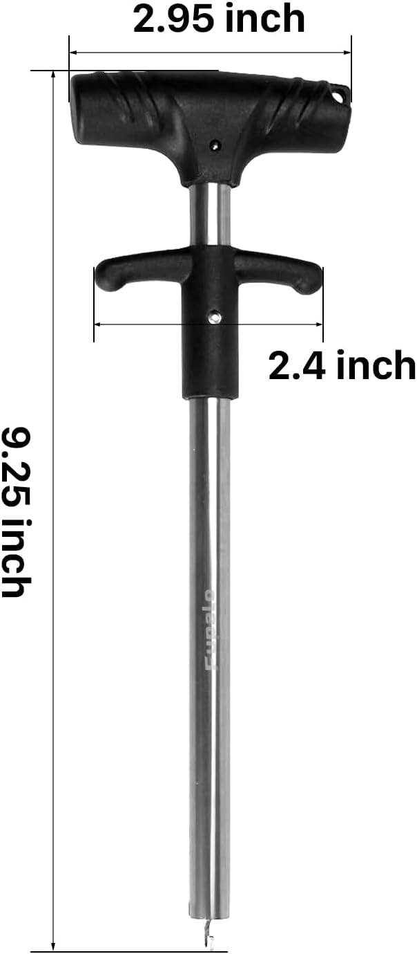 Fish Hook Remover Tool - Aluminum Alloy Long Reach Deep Throat Hook, Fishing Gear Safe Quick Release for Bass, Pike, Saltwater for Adults