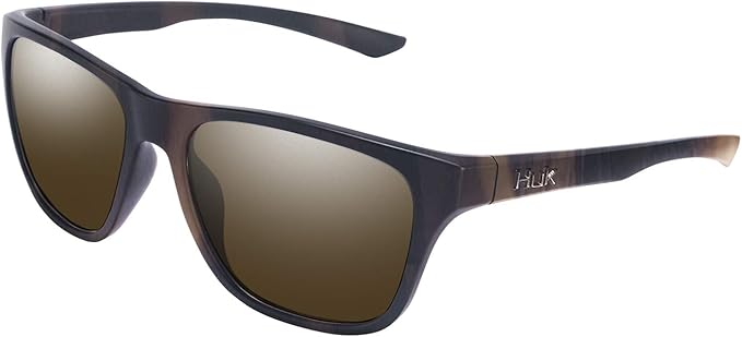 HUK Sunglasses, Polarized Lens Eyewear with Performance Frames, Fishing, Sports & Outdoors Sunglasses