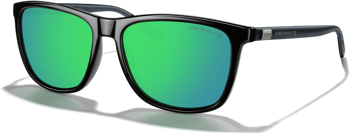 MERRY'S Unisex Polarized Aluminum Sunglasses Vintage Sun Glasses For Men/Women S8286