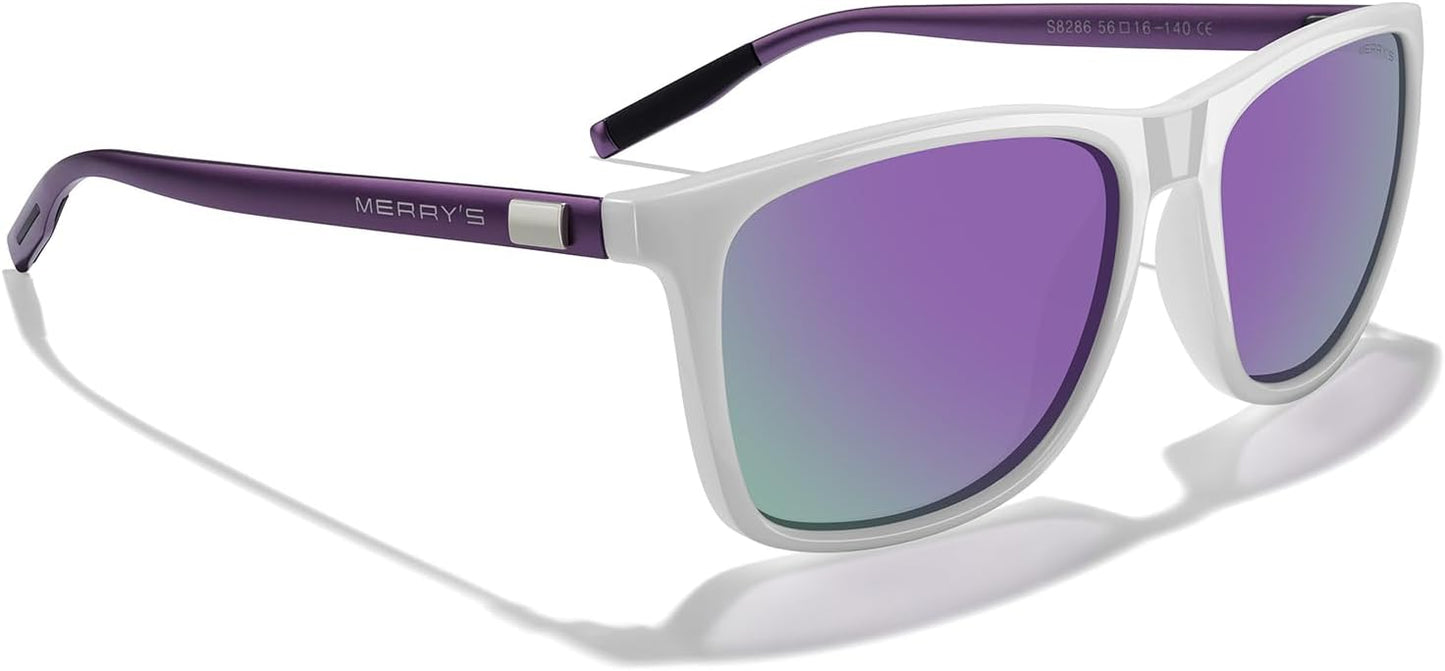 MERRY'S Unisex Polarized Aluminum Sunglasses Vintage Sun Glasses For Men/Women S8286