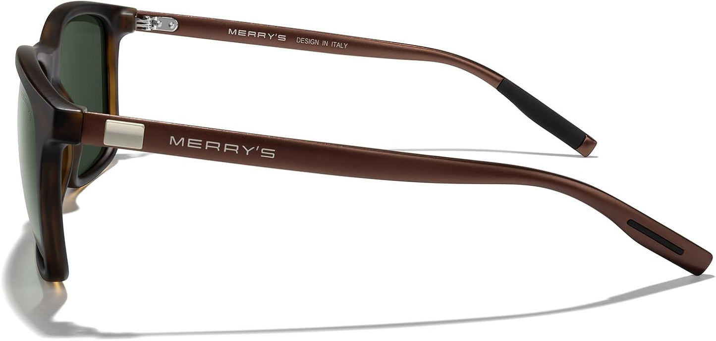 MERRY'S Unisex Polarized Aluminum Sunglasses Vintage Sun Glasses For Men/Women S8286