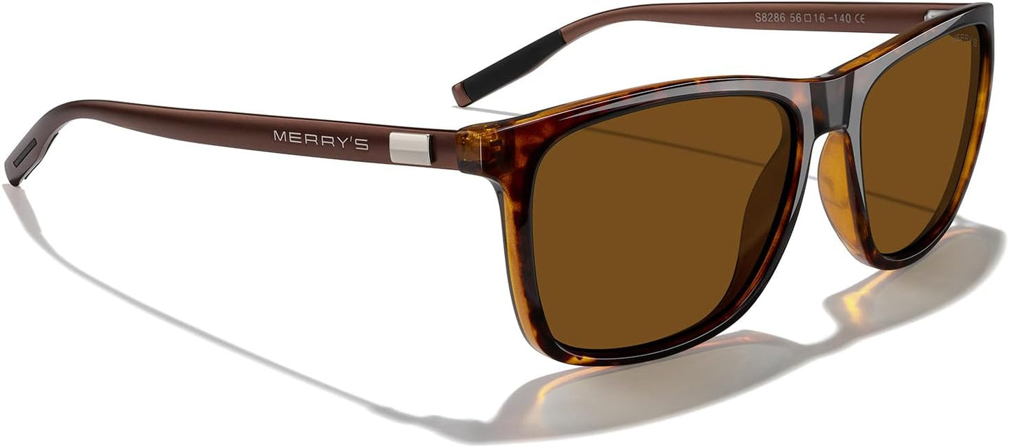 MERRY'S Unisex Polarized Aluminum Sunglasses Vintage Sun Glasses For Men/Women S8286