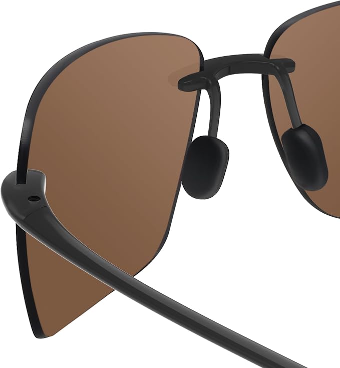 JULI Sports Sunglasses for Men Women Tr90 Rimless Frame for Running Fishing Golf Surf Driving MJ8009
