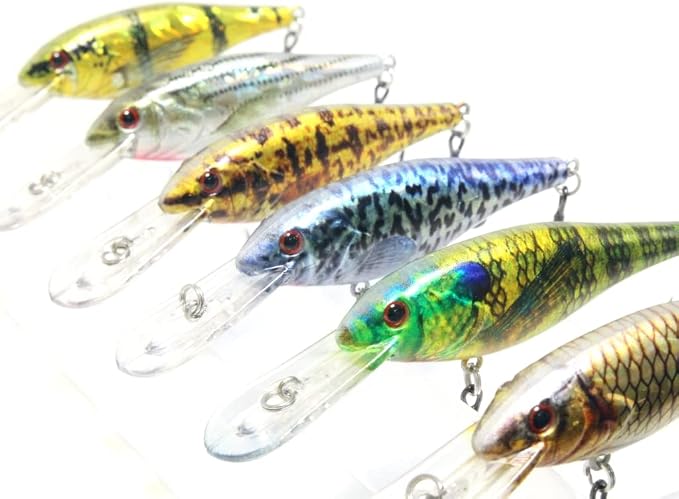 Minnow Crankbait for Bass Fishing Bass Lure Jerkbait Fishing Lures and Tackle Box