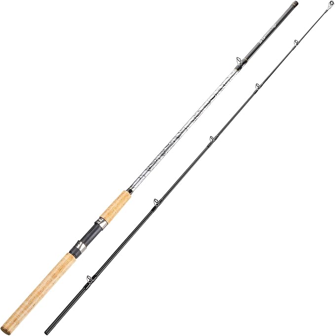 Sougayilang Spinning & Casting Rods, Strong Carbon&Glass Composite Fishing Rod with Stainless Steel Line Guides for Bass, Trout, Panfish, Catfish