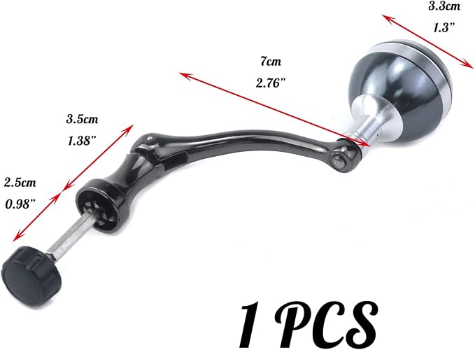 Crapyt Fishing Reel Handle Fishing Wheel Grasp Spinning Crank Handle Arm Grip Part Knob Tackle Wheel Ball Shake Rotary Knob