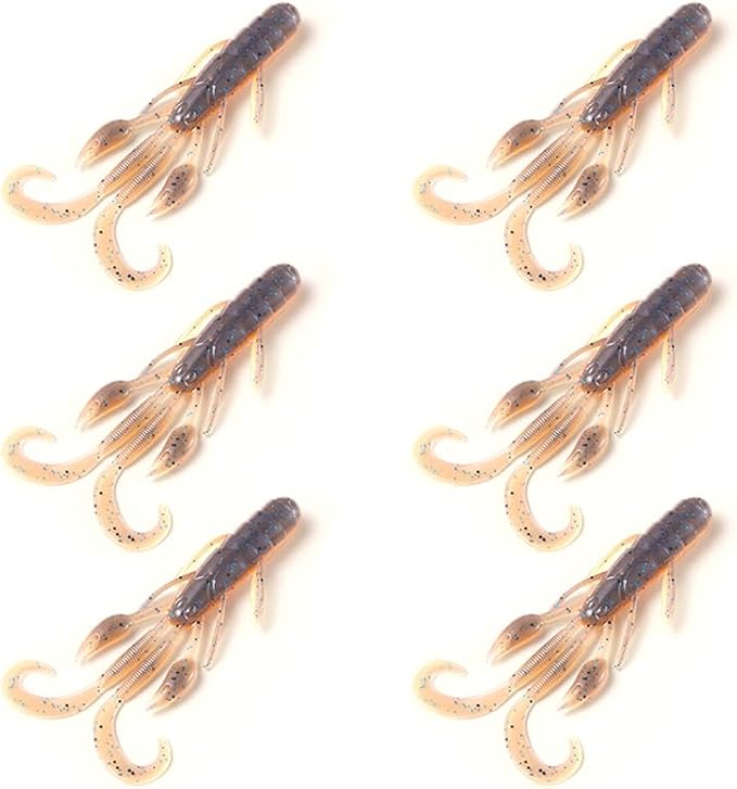 SOLOKING Soft Plastic Fishing Lures - Second Generation Evolved Bait with Natural Shrimp Oil, Salt Injection Technology, Super Elastic Imported PCV Material - Laser Reflector & Submarine Modeling