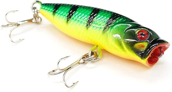 Seasky Fishing Plug Lures Micro Popper Topwater Trout Attack in Freshwater