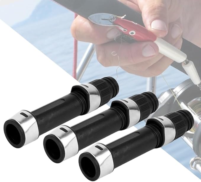 3PCS Fishing Rod Reel Seat Set - Spinning & Casting Rod Building or Repair Accessory, Durable PVC Reel Seat Tackle for Freshwater & Saltwater Fishing