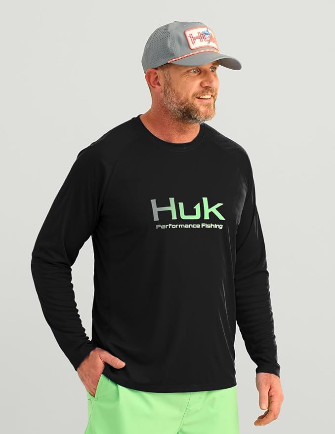 HUK Men's Pursuit Vented Long Sleeve Fishing Shirt (+30 UPF)