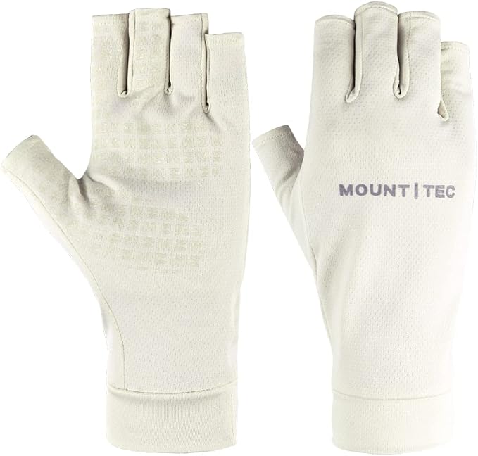 Unisex UV Protective Fingerless Gloves UPF 50+ Summer Sun Glove for Outdoor Fishing Cycling Hiking Driving Kayaking