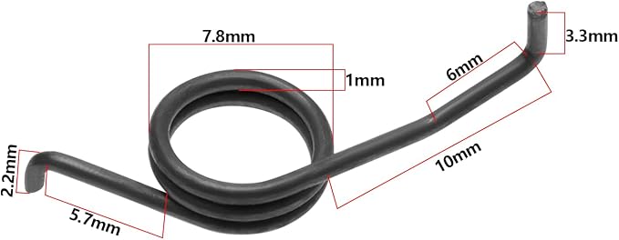 4pcs Spinning Fishing Reel Spring Reel Long Lasting Spring Reel Repair Spare Parts Fishing Accessories Compatible with Daiwa