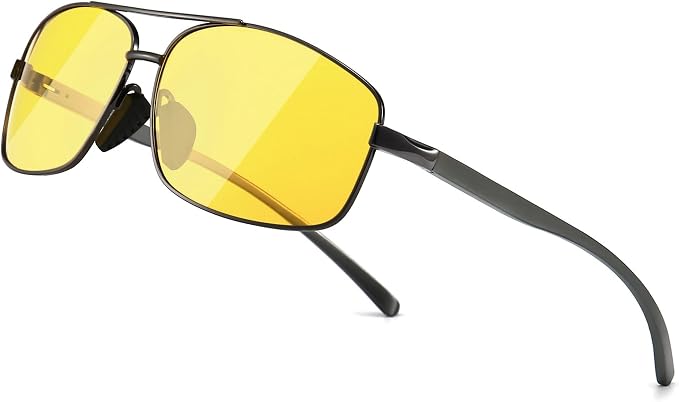 SUNGAIT Ultra Lightweight Rectangular Polarized Sunglasses Men UV400 Protection