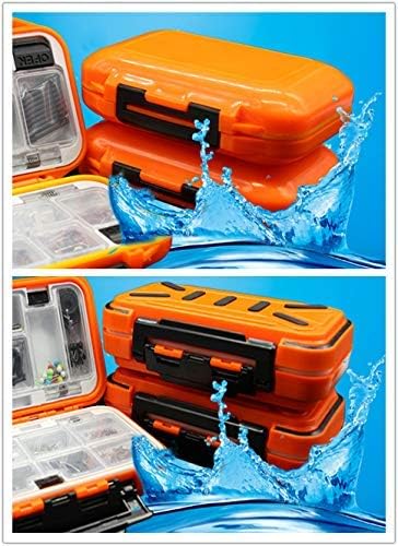 Waterproof Fishing Lure Box Spoon Hooks Baits Storage Tackle Box Containers for Casting Fishing Fly Fishing,Large/Medium/Small Lure Case
