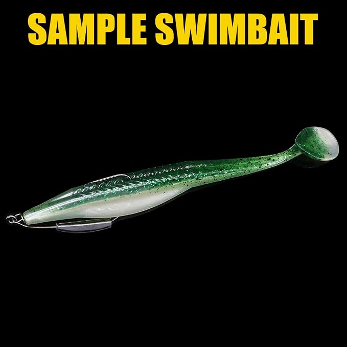 Weighted-Swimbait-Hooks-Jig-Heads-Soft Plastic Worm Fishing Hooks 3/0 4/0 5/0 6 Pack