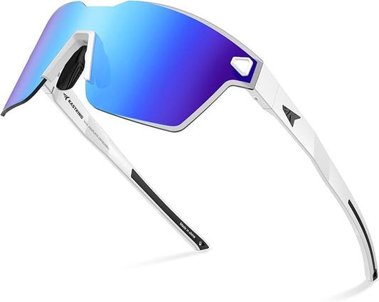 KastKing Tarkio Polarized Fishing Sunglasses, Large Single PC Lenses, Rimless Wrap Design, UV400 Protection Sports Sunglasses