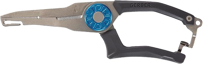 Gerber Gear Fish Kit - Multipurpose Fishing Tool Set with Hemoplier, Defender Tether & Controller Folding Fillet Knife - Premium Camping Equipment