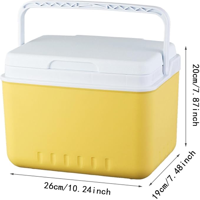 Generic Insulated Ice Cooler Camping Case Drink Bucket Portable Lightweight Organizer Ice Chest Box for Fishing BBQ Travel Tailgating