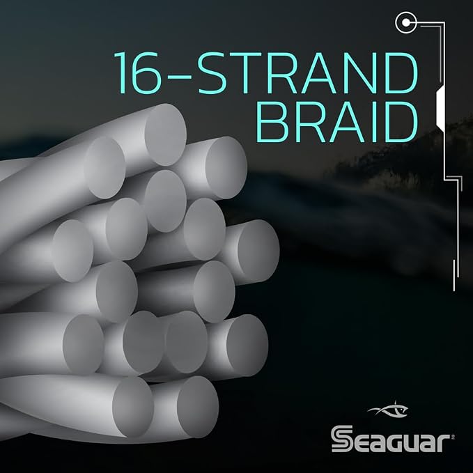 Seaguar Threadlock Braided Fishing Line, Low Visibility White, Multiple Sizes