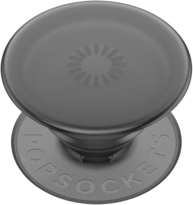 PopSockets Phone Grip with Expanding Kickstand, Adhesive Grip - Translucent Black