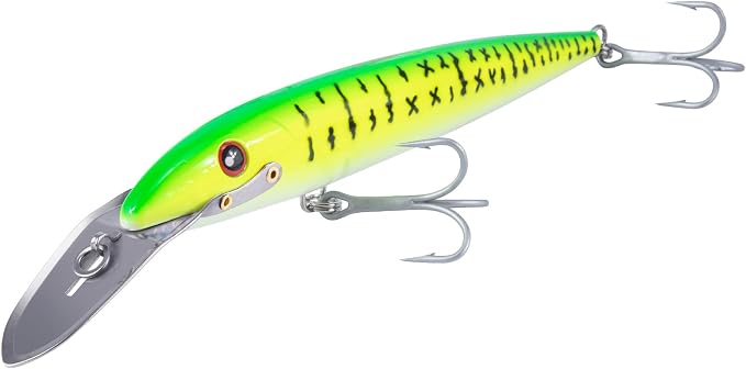 Dr.Fish Deep Diving Trolling Lures 13-20ft Saltwater Hard Fishing Lures 7.5" Deep Diving Jerkbait VMC Treble Hooks Pencil Twitch Bait Heavy Duty Offshore Plugs Striper Mackerel Tuna