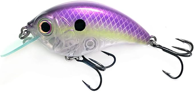 Bill Lewis Lifelike SB-57 3/8 OZ. MDJ Series Squarebill Crankbait Fishing Lure with Mustad Triple Grip Hooks