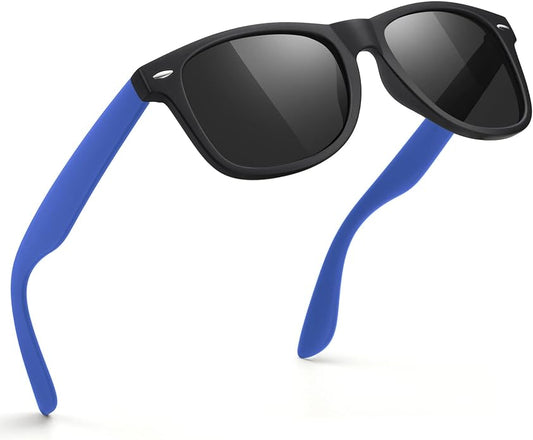 FEIDUSUN Sunglasses Men Polarized Sunglasses for Mens and Womens,Black Retro Sun Glasses Driving Fishing UV Protection