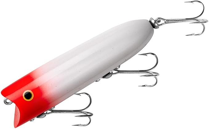 Heddon Lucky 13 Topwater Fishing Lure with Chugging/Popping Action, 3 3/4 Inch, 5/8 Ounce Heddon Lucky 13 Topwater Fishing Lure with Chugging/Popping Action, 3 3/4 Inch, 5/8 Ounce