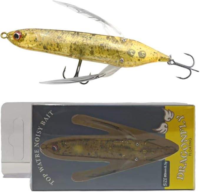 opwater Crawler Walks On Water Dragonfly Big Bass Blow Ups Great Fishing Gift Great for Freshwater Fishing
