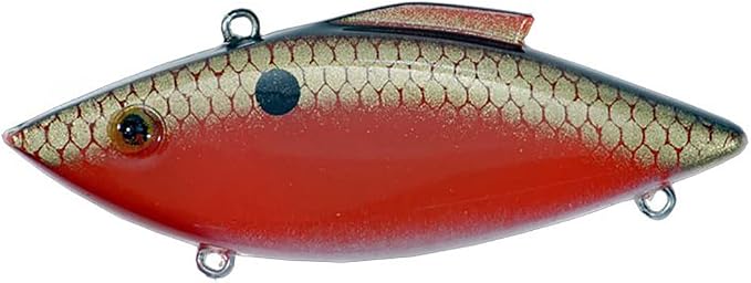 Bill Lewis Lures Lifelike Rat-L-Trap Magnum Trap 3/4 OZ Lipless Crankbait Fishing Wobble Freshwater Lure for Black Bass