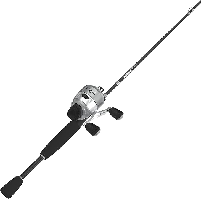 Zebco 33 Platinum Spincast Reel and Fishing Rod Combo, Anti-Reverse Clutch