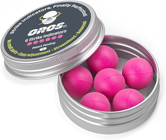 Oros Strike Indicators for Fly Fishing, Reusable Foam Nymph Indicators, High Visibility Trout Fishing Float, Assorted Sizes