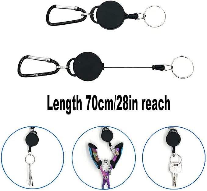 Stainless Steel Fishing Pliers - Needle Nose Plier for Cutting Fishing Line, Multitool Pliers with Sheath and Telescopic Lanyard | Fishing Tools