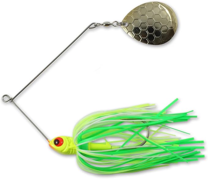 Northland Fishing Tackle Reed Runner Single Spin - Premium Spinner Baits for Freshwater - Assorted Lures for Bass, Pike, and Musky in 15 Colors & 3 Sizes