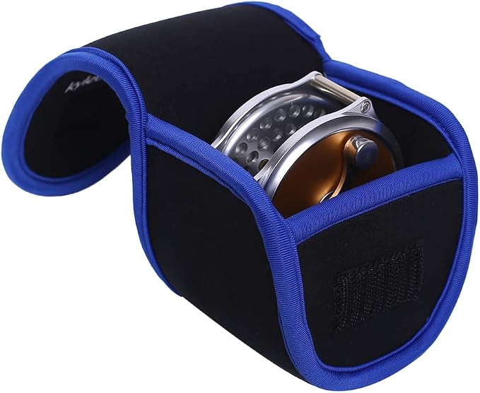 Kylebooker Fly Fishing Reel Cover Neoprene Reel Case Storage Protective Pouch Fit for 7/8 wt