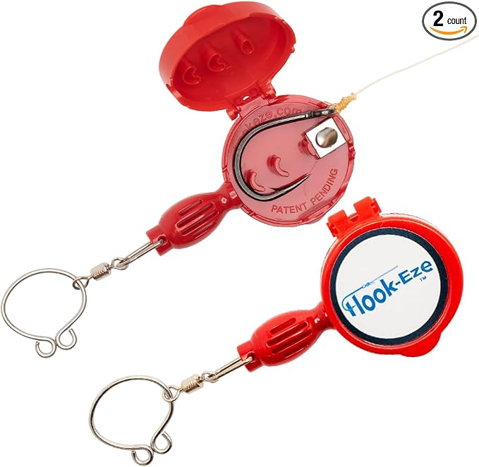 HOOK-EZE Fly Fishing Accessories - Fishing Knot Tying Tool for Tying Fishing Line to Hooks - Fishing Gear and Equipment, Gadget to Tie Knots Quick and Easy - Fishing Gifts for Men