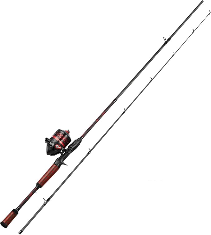 Sougayilang Spincast Fishing Rod and Reel Combo - 2-Piece Lightweight & Portable Casting Rod with Easy-to-Use Spincast Reel for Beginners, Youth, Freshwater Fishing