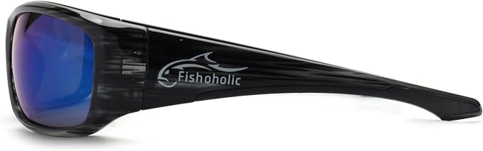 Fishoholic Pro Series Polarized Fishing Sunglasses with Rubber - UV400 Sun Protection Fishing Gift