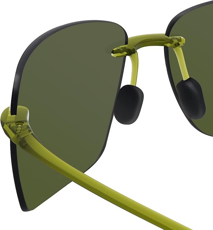 JULI Sports Sunglasses for Men Women Tr90 Rimless Frame for Running Fishing Golf Surf Driving MJ8009
