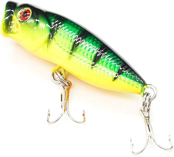 Seasky Fishing Plug Lures Micro Popper Topwater Trout Attack in Freshwater