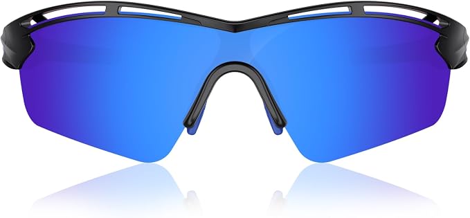 Rosemal Sports Sunglasses Polarized Cycling Sunglasses Running Driving Fishing Hiking for Men Women UV400 TAC TR90