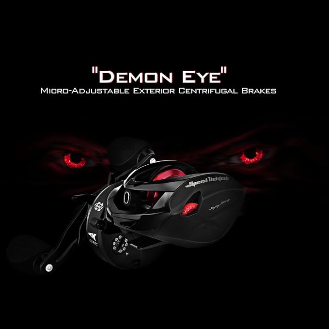 KastKing Speed Demon Elite Fishing Reel, World's Fastest 10.5:1 Gear Ratio/Deadbolt Baitcasting Reel, 10+1 Shielded Stainless Steel BB, CNC Lightweight Aluminum Frame, Available in Skipping Version
