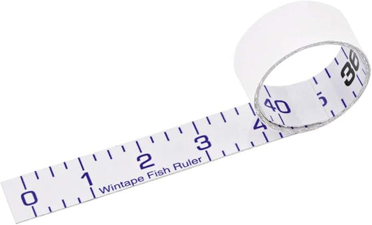 Adhesive Fish Ruler - 40 Inch Measuring Tape for Fishing Boat, Kayak, Cooler, Workbench - Waterproof Sticker