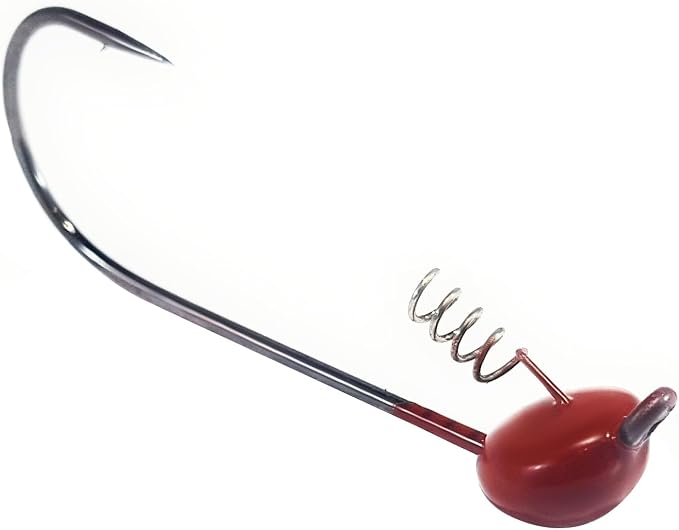 Reaction Tackle Tungsten Shaky Head Jigs for Bass Fishing - Premium Fishing Hooks, Ideal Shaky Head Jig to Catch Big Bass and Other Fish - (5-Pack)