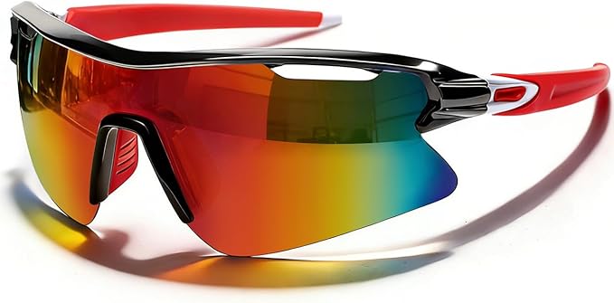 SEKKAF Polarized Sports Sunglasses for Men Women and Youth, UV400 Protection Ideal for Cycling Baseball Fishing Golf Running